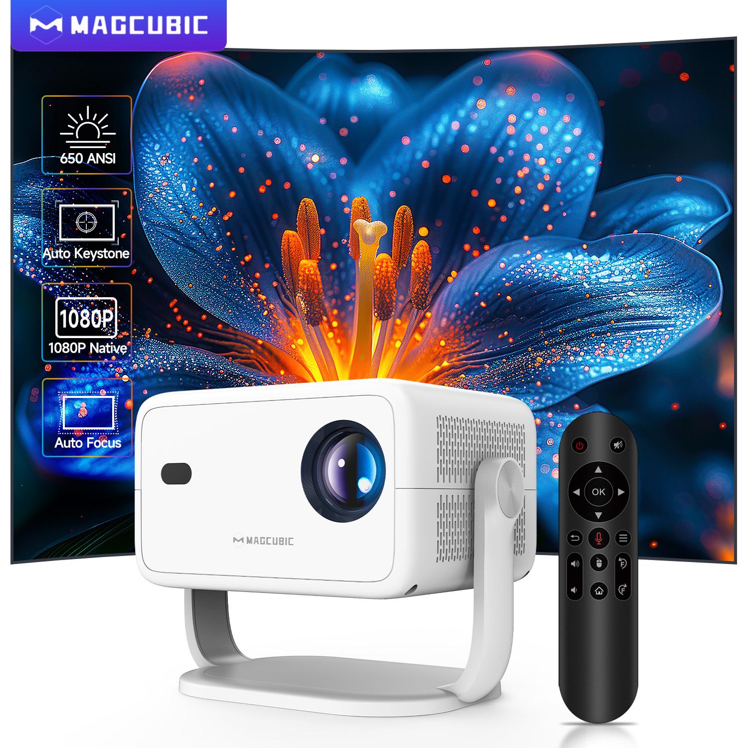 Retro Gaming Projector - Magcubic Native 1080P 650ANSI 8K Android14
