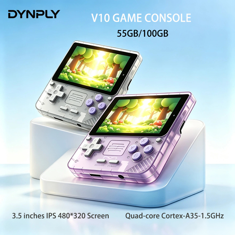 Retro Gaming Power Bank - POWKIDDY V10 3.5-Inch IPS Oca Hd