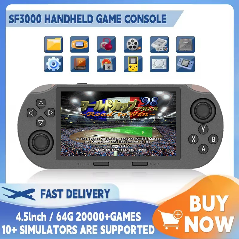 Retro Gaming Power Bank - SF3000 Portable Handheld Game Player 4.5