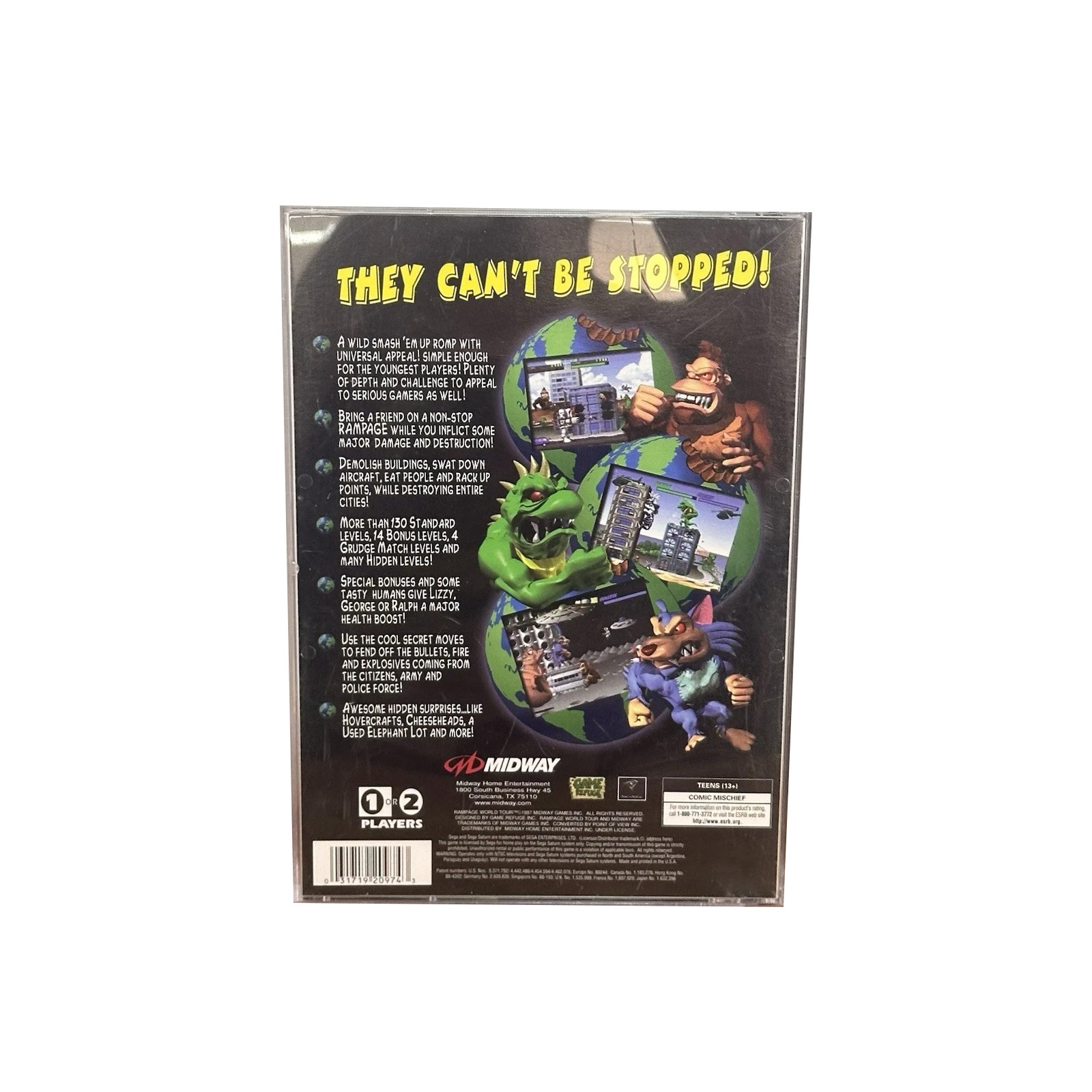 Saturn Copy Disc Game rampage  - Retro Gaming Qss 评论和价格