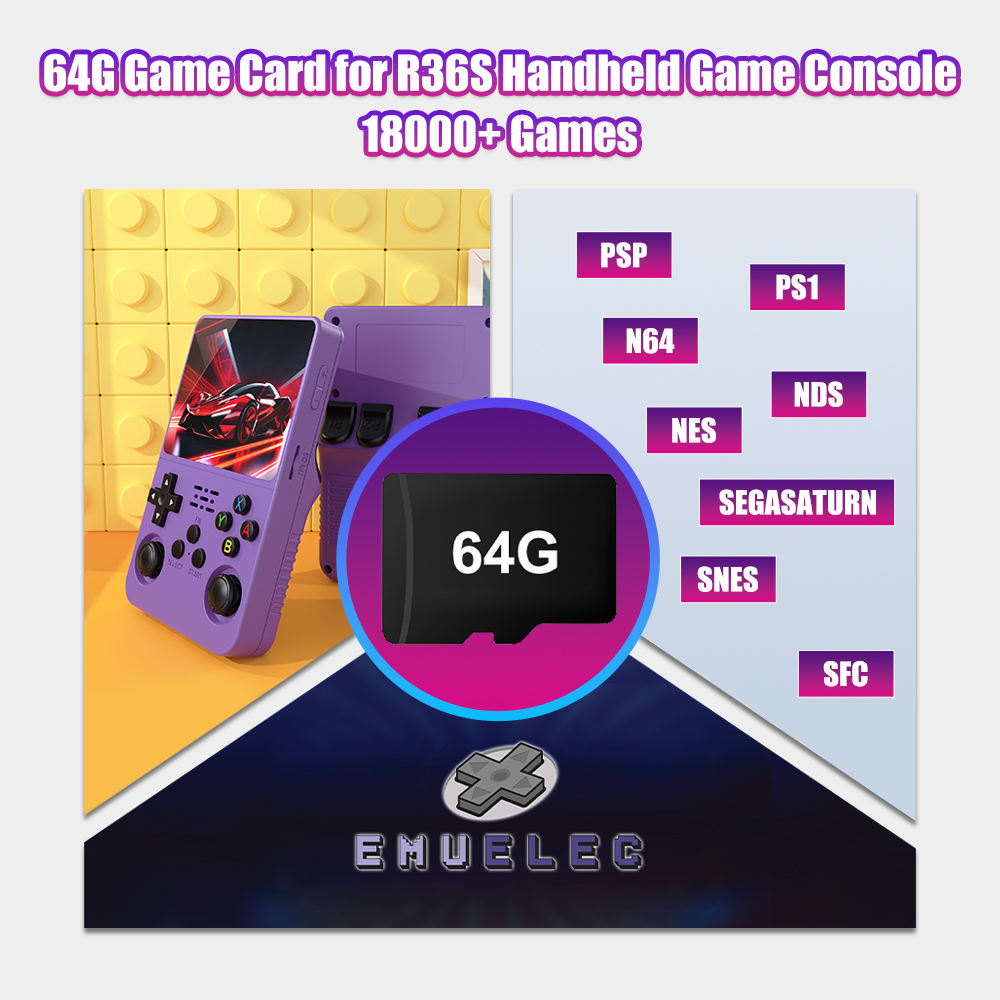 64G Game TF Card for R36S Vide - Retro Gaming Qss 评论和价格